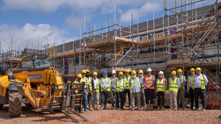 Work underway on district first community-led housing scheme in Longhope
