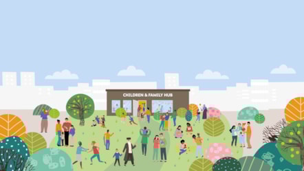 Children and Family Hubs illustration