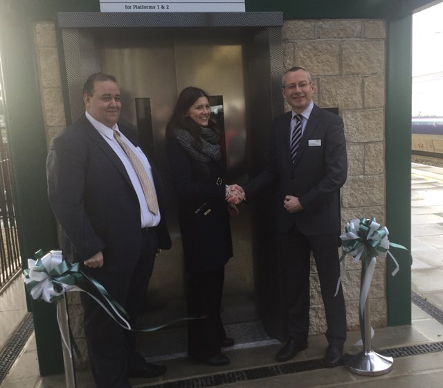 Opening of Chippenham station's new footbridge and lifts