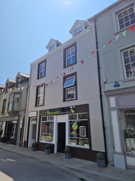 Shop on Haverfordwest Bridge Street that has used paint scheme funding