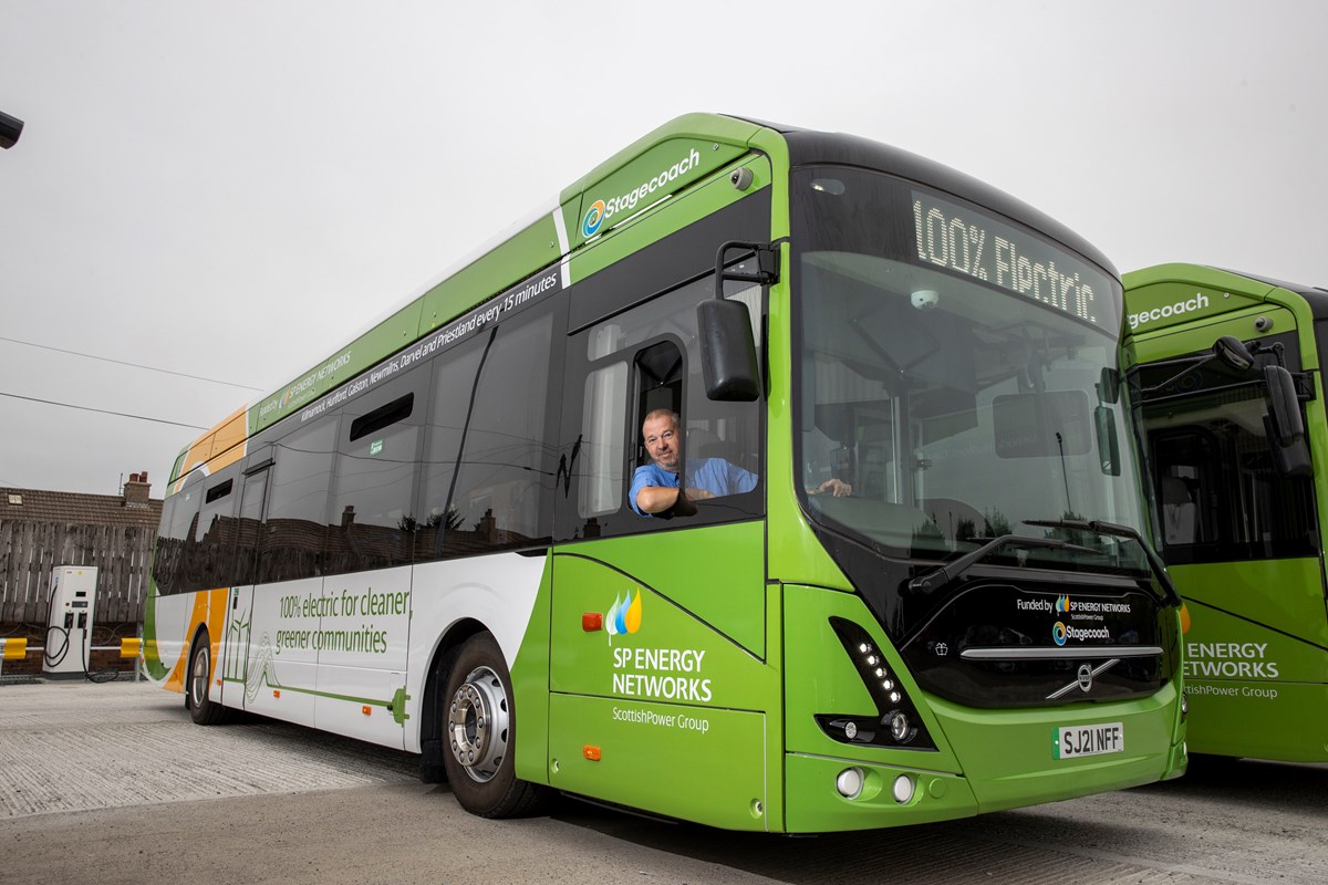 Electric bus West Scotland