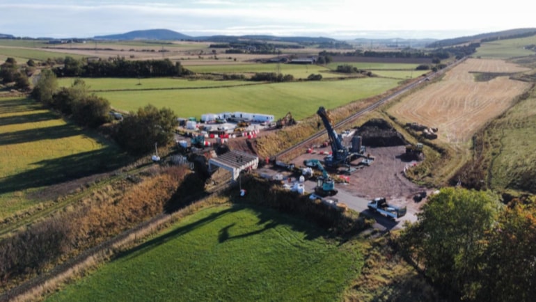 Railway bridge renewal near Keith completed two weeks ahead of schedule