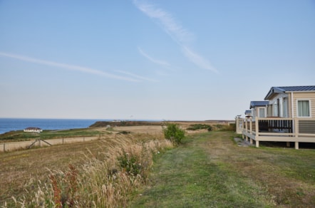 Caravan sea view at Thornwick Bay