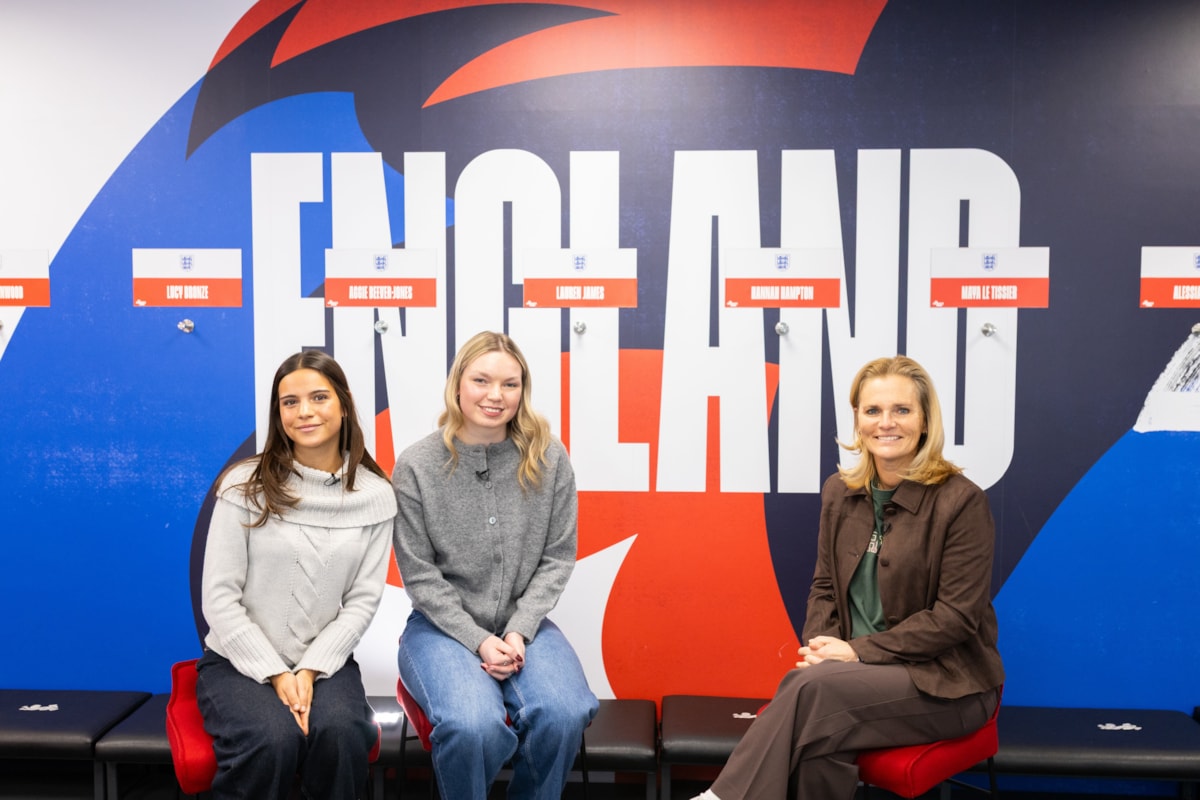 Sarina Wiegman film with E.ON UK