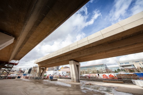 First completed sections of Curzon 3 viaduct