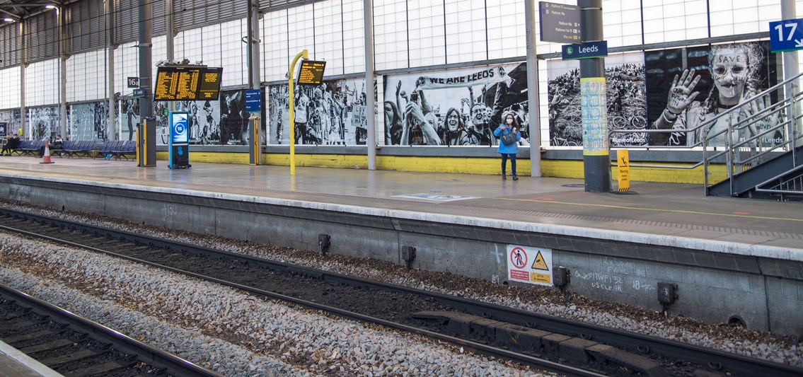 Leeds station artwork photo credit Jude Palmer