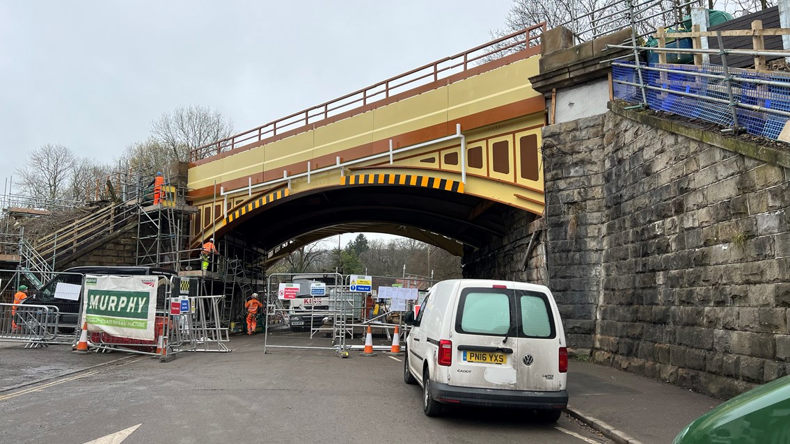 Completed new section of Buxton Road Bridge 29 March 2023