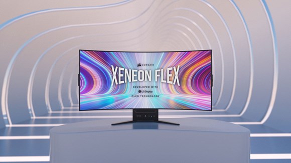 CORSAIR XENEON FLEX 45WQHD240 OLED Gaming Monitor con pantalla FLEXIBLE
