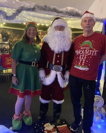 Joanne Martin, Santa and Neil Bliss Magna Housing Santa's Grottos 2025