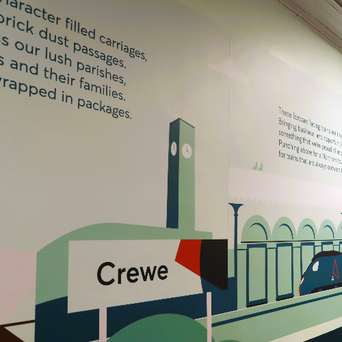 Crewe Station Mural