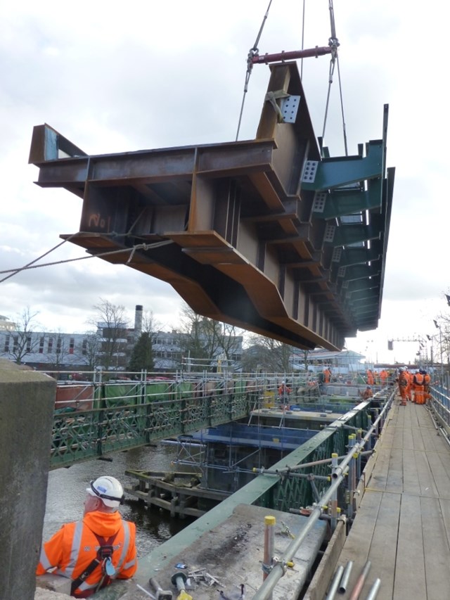 the new deck for Scarborough Bridge in York