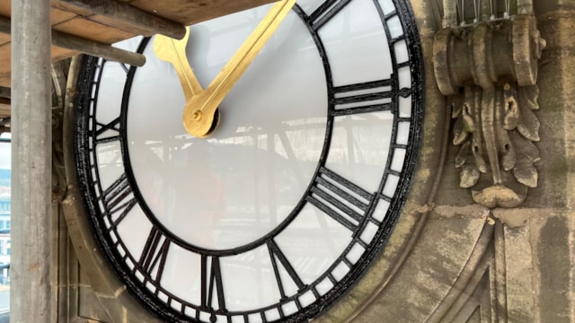 Clock face completed: Clock face completed