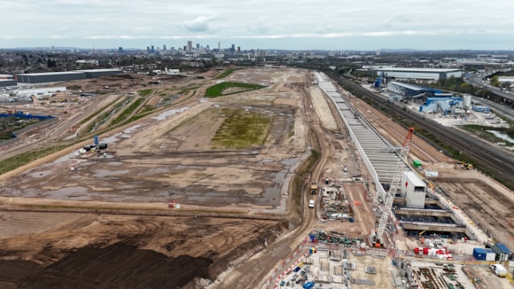 Aerial view of the Washwood Heath depot site prior to the start of construction - Spring 2026-6