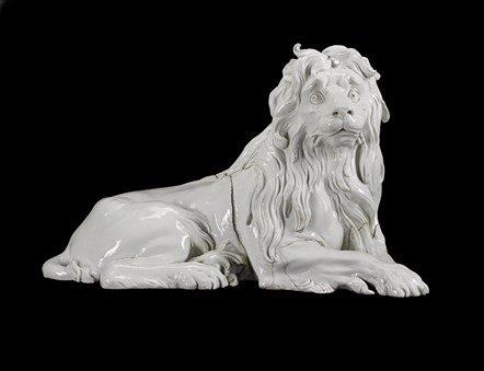 Meissen Lion, c. 1732 - 1735. Dolly the Sheep. Image © National Museums Scotland