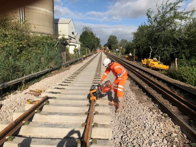 Track renewal works on East Suffolk line to improve reliability: Cantley renewals 4