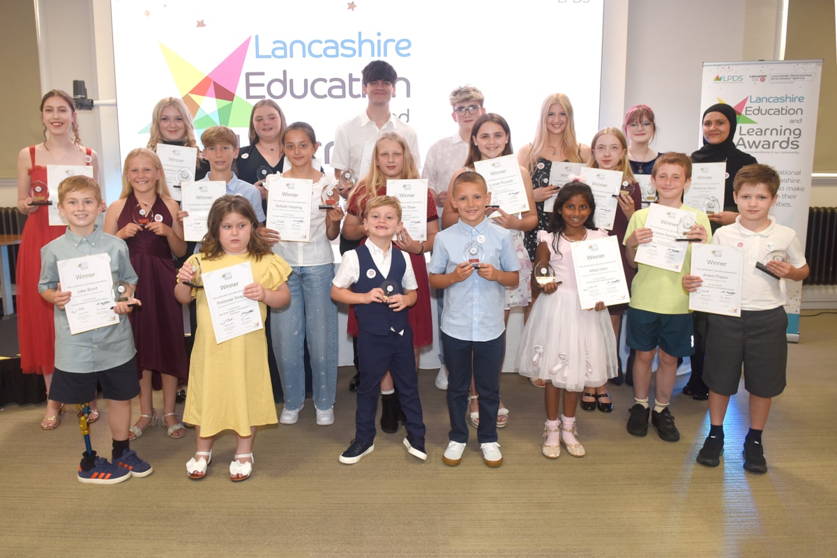 Winners at the Lancashire Education and Learning Awards