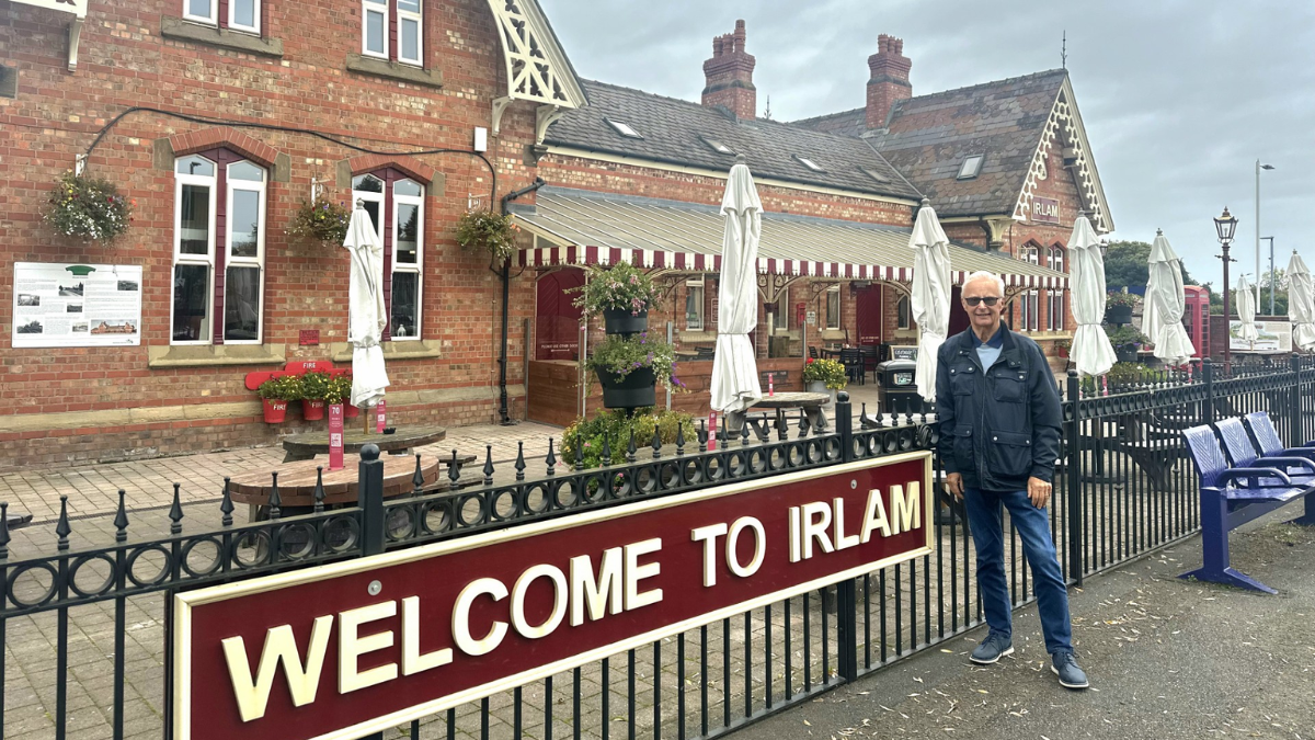 David Ollerenshaw, Chairman of Friends of Irlam Station.