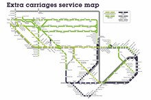 Extra carriages service map