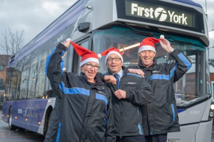 York drivers in Santa hats 3