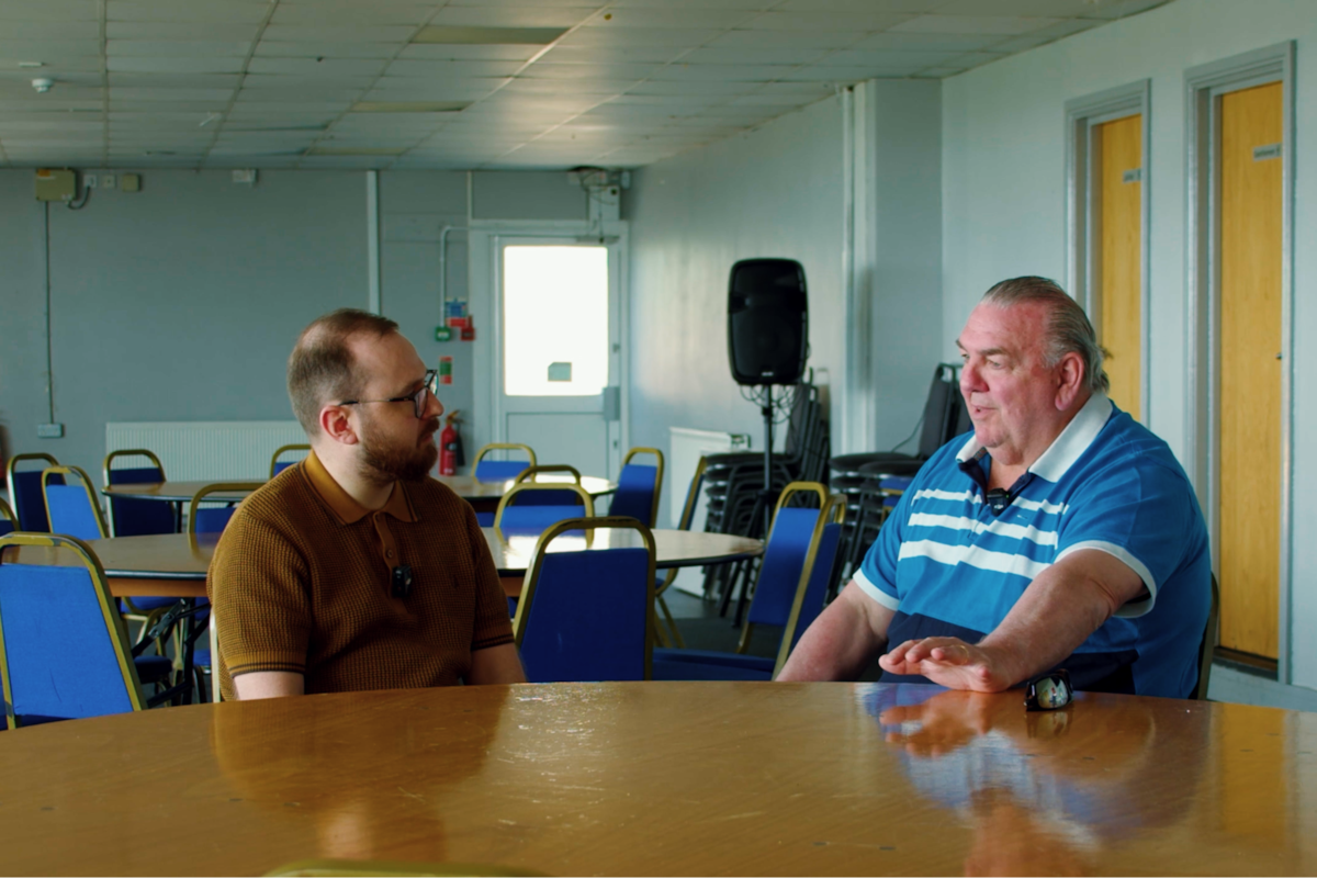 Jack Sargeant with Neville Southall