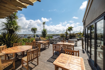 Surf Bay restaurant at Perran Sands