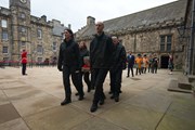 The Stone of Destiny being carried out of the Great Hall at Edinburgh Castle: (c) Rob McDougall