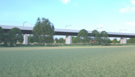 Architects visualisation of Westbury Viaduct 6: Architects visualisation of Westbury Viaduct 6