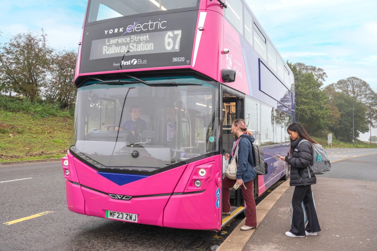 Service 67  studetns boarding on campus