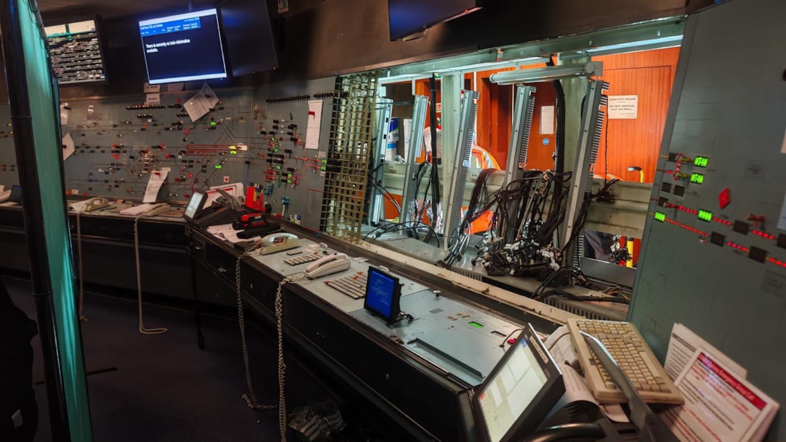 Old signalling panel removed before new one reinstated in Carlisle signal box