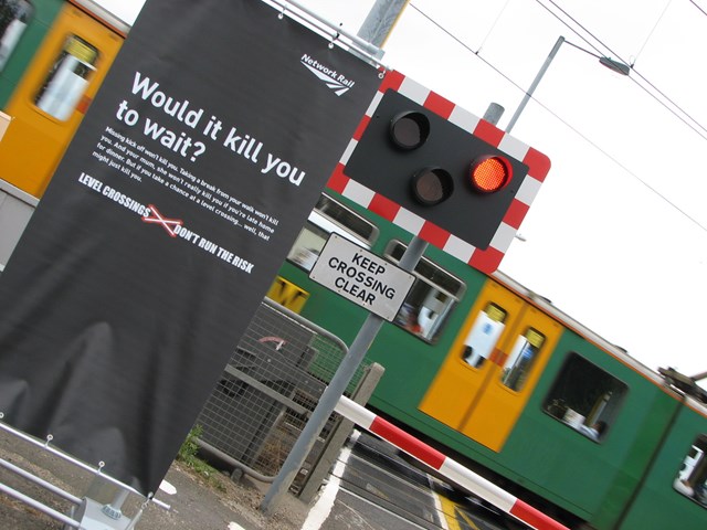 TYNESIDE LEVEL CROSSING USERS ASKED - WOULD IT KILL YOU TO WAIT?: Tile shed level crossing - European day of action_001