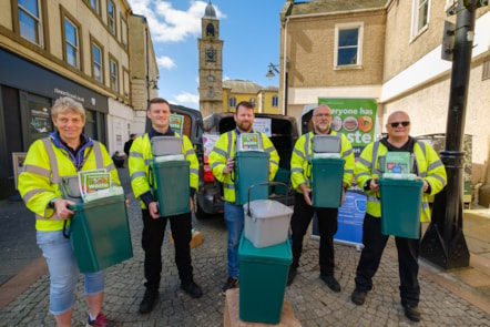 The community waste team hit the streets for Stop Food Waste Day