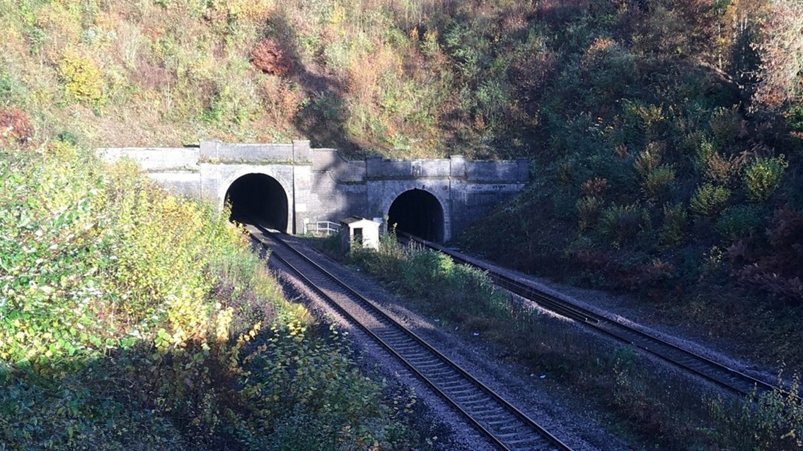 Network Rail to carry out essential track renewals in 170-year-old Dinmore Tunnel to improve reliability between Hereford and Shrewsbury: Dinmore Tunnel credit Paul Crooke HERO
