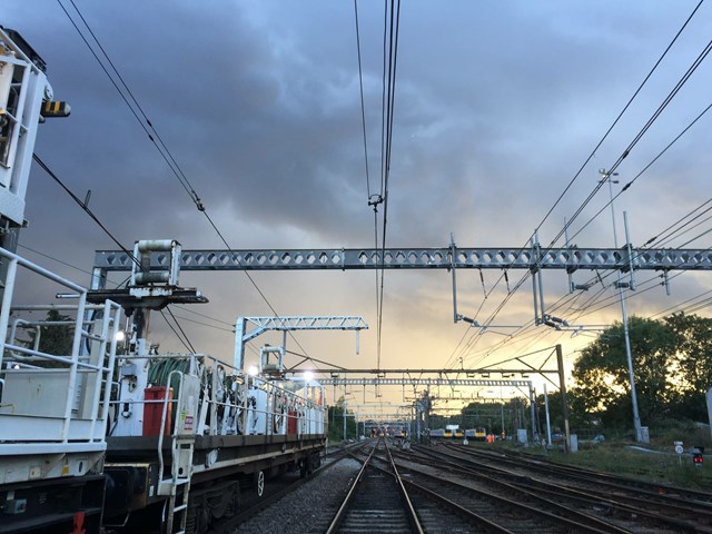 Overhead line and power upgrades set to improve reliability of the Great Eastern Main Line: Overhead wire renewal on Great Eastern Mainline