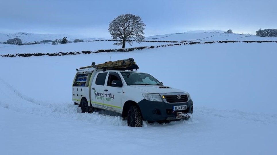 Van in snow 2