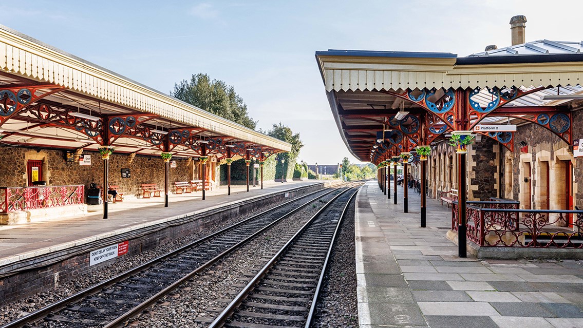 Great Malvern station-canopies restored