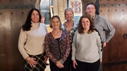 Adoption Matters Senior Management Team-2: Members of Adoption Matters Senior Management Team Left to Right: Karen Davies, Finance and Business Service Manager,  Anne Fleming, Head of Service - Adoption Support, Susy White, Chief Executive Officer, Jacqui Shore, Head of Service – Adoption South, Paul Dolan, Head of Service - Adoption North