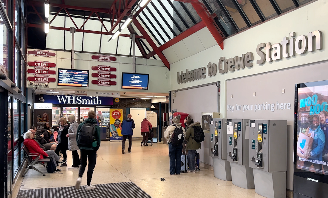 The entrance of Crewe Staiton October 2026