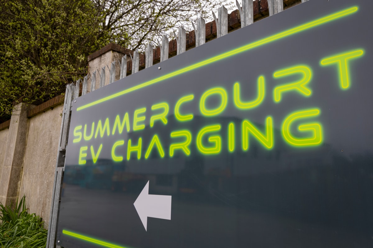 Summercourt EV charging signs
