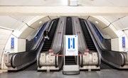 TfL Image - Station poster Stay 6 steps apart on escalators