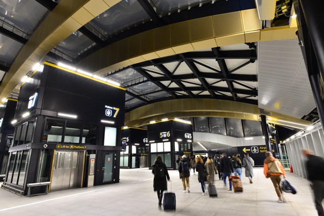 The upgraded Gatwick Airport station opened to passengers on the morning of 21 November 2023 8: The upgraded Gatwick Airport station opened to passengers on the morning of 21 November 2023 8