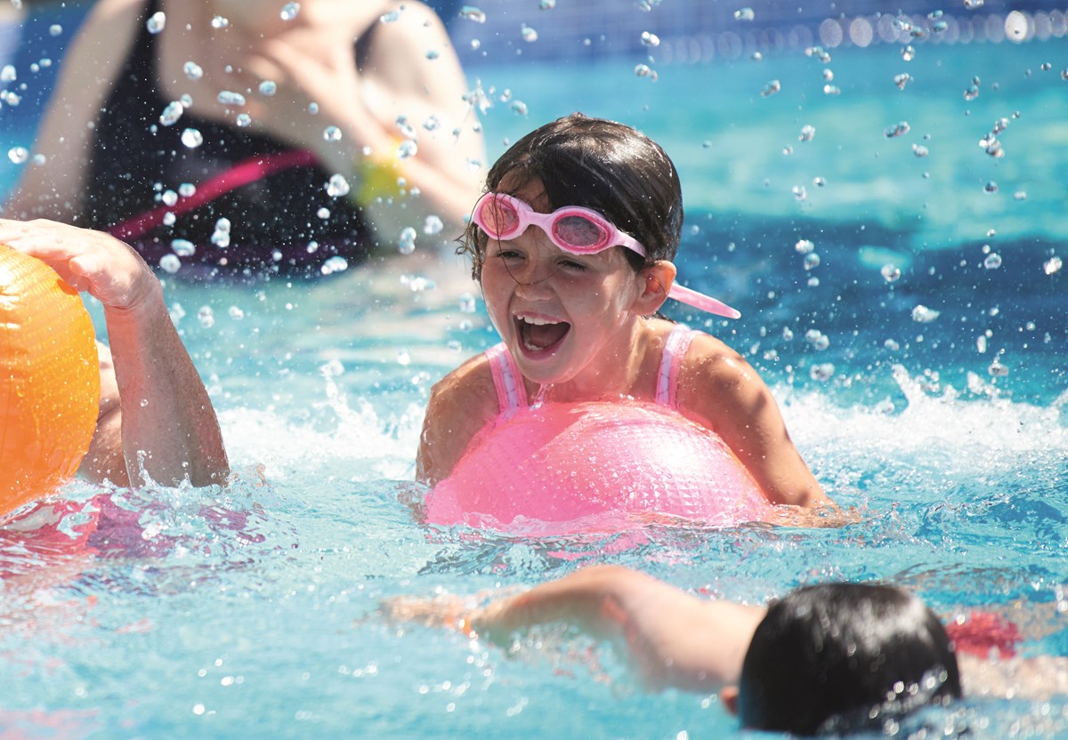 Pool Fun at Marton Mere