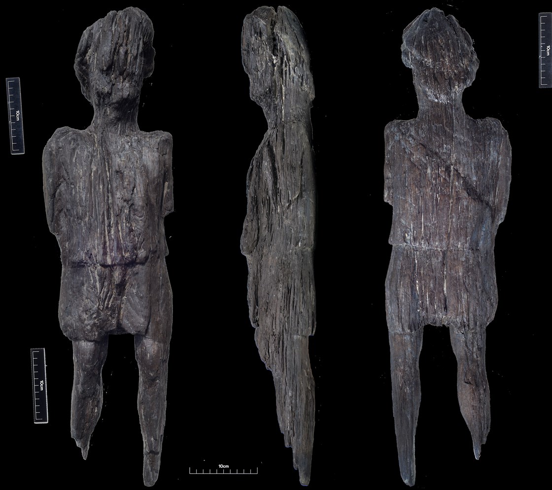 Roman Carved Wooden Figure uncovered by HS2 archaeologists in Buckinghamshire: Archaeologists working on the HS2 project in Buckinghamshire have discovered a very rare early Roman anthropomorphic or humanlike wooden carved figure in a field in Buckinghamshire.

Tags: Archaeology, Buckinghamshire, Heritage, History