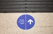 TfL Image - Station Floor sign walk on the right