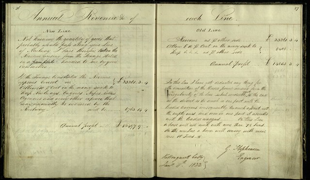 One of the world’s most historically important railway artefacts has been rediscovered by Network Rail after more than 50 years: Signature pages from George Stephenson's notebook