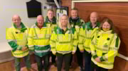 Penicuik CFRS 2: Bill Lawson, Sandy Wann, John Innes, Kerstin Blom, Mark Halliday (Chairperson), Colin Mark and Yvonne Mitchell (Co-ordinator).