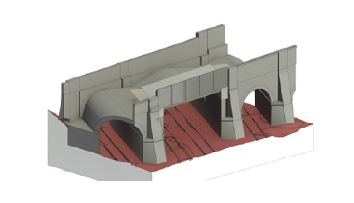 Pepper Road bridge cross section