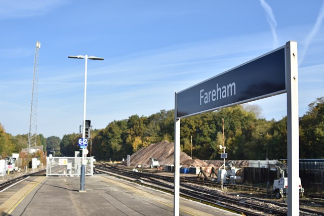 Network Rail has completed nine days of upgrade works at Fareham in which nine sets of points were replaced [3]