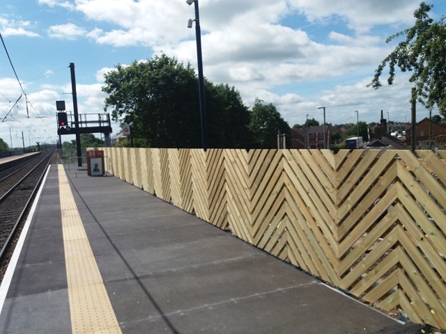 Platform extension at Northallerton station ahead of Virgin's Azuma trains entering service