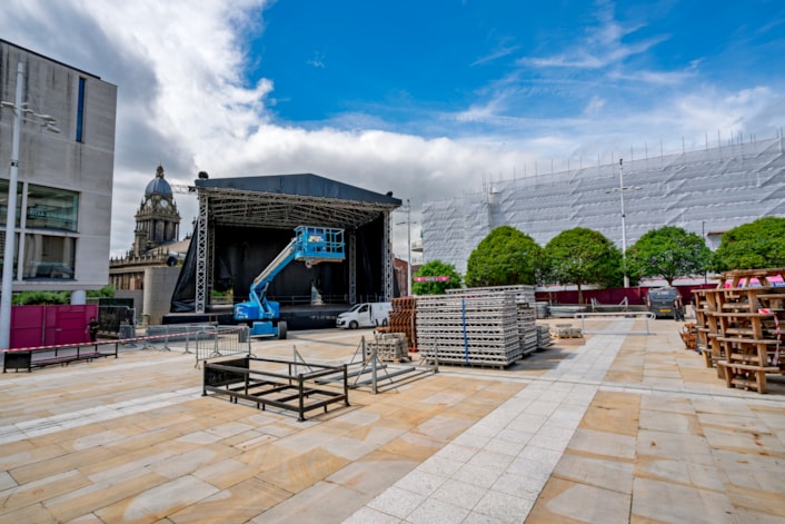 Summer Series stage: A spectacular outdoor stage has appeared on Millennium Square as the city prepares for the showstopping Summer Series to return this week.

The square is once again preparing to host a programme of standout live music concerts throughout the summer from June 26 until July 11 2026.