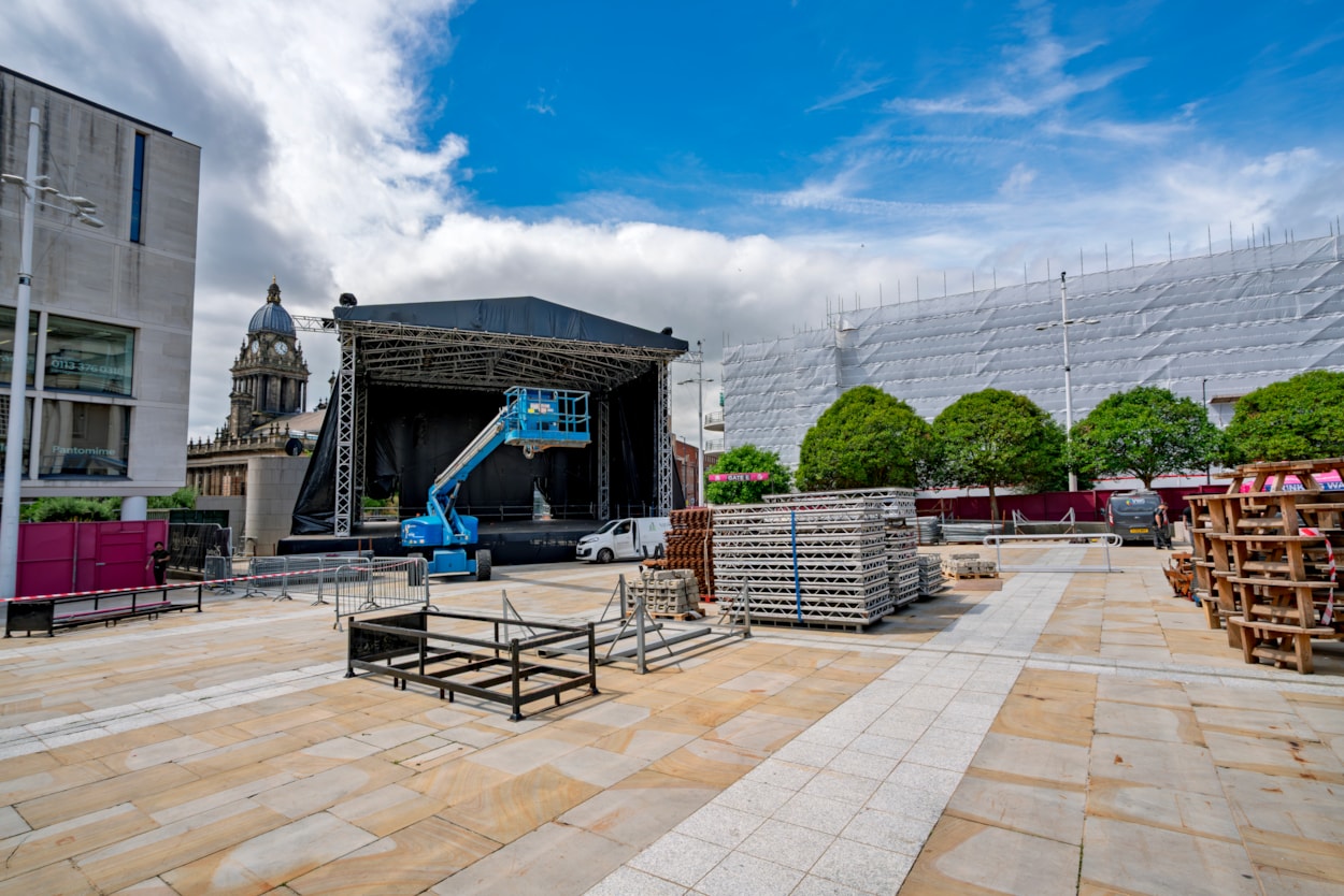 Summer Series stage: A spectacular outdoor stage has appeared on Millennium Square as the city prepares for the showstopping Summer Series to return this week.

The square is once again preparing to host a programme of standout live music concerts throughout the summer from June 26 until July 11 2026.